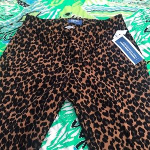 Cheetah print pants